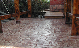 彩色壓模混凝土